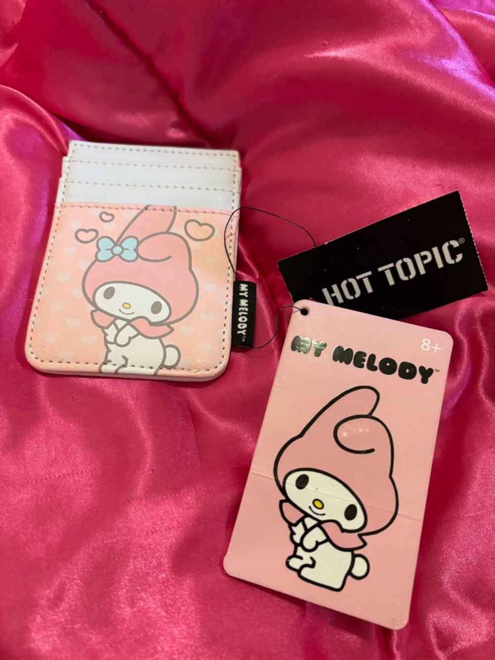 Hello Kitty My Melody Pink Card Holder Wallet - Sanrio x Hot Topic